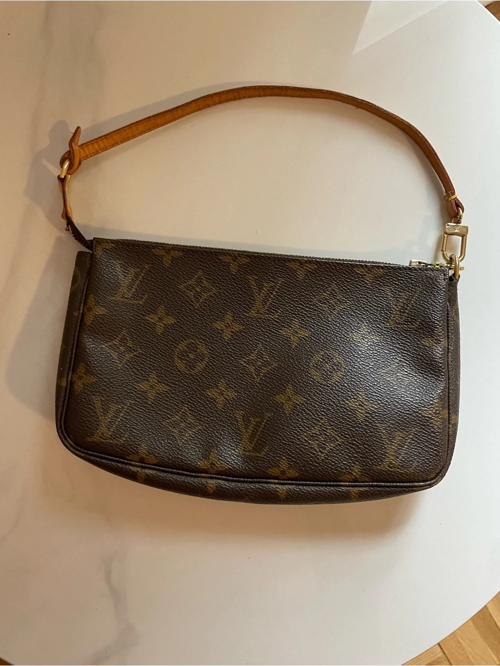 Authentic Louis Vuitton Monogram Pochette Accessoires Mini Shoulder Bag - Picture 3 of 12